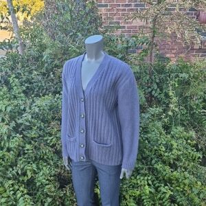 Field Gear (Hong Kong) Women's Pure Shetland Wool Luxe Cardigan Sweater